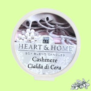 Candela in cera di soia cashmere Heart & Home
