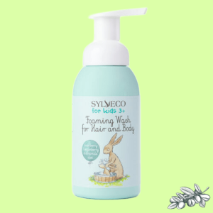 Mousse detergente corpo e capelli Sylveco per bambini