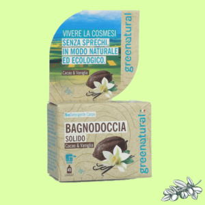 Bagnoschiuma solido cacao e vaniglia Greenatural